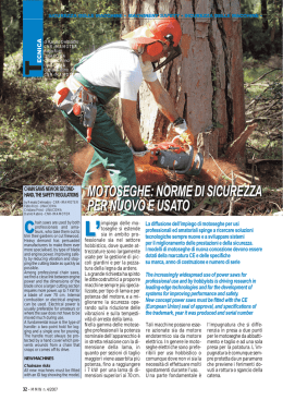 motoseghe: norme di sicurezza per nuovo e usato