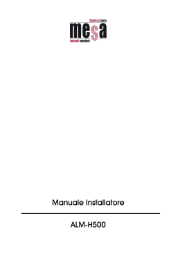 Manuale Installatore ALM-H500