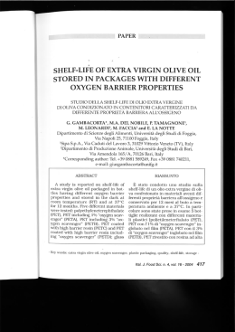 shelf-liee of extra virgin olive oil stored in packages with different