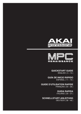 MPC Renaissance - Quickstart Guide