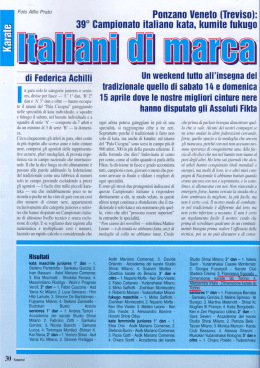 Leggi l`articolo in formato PDF - Dimensione Karate