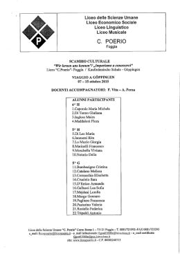 programma scambio culturale