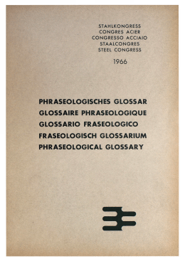 [ger] STAHLKONGRESS 1966 : PHRASEOLOGISCHES GLOSSAR