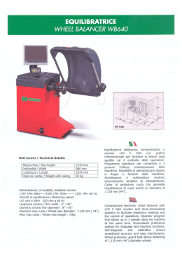 EQUILIBRATRICE WHEEL BALANCER WBóÀO