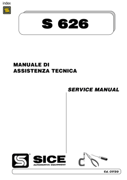 manuale di assistenza tecnica service manual s 626