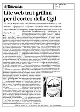 Lite web tra i grillini per il corteo della Cgil