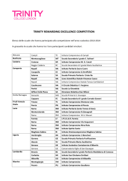 trinity rewarding excellence competition