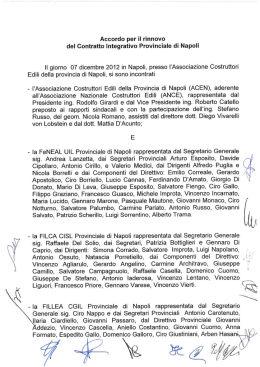 Contratto integrativo provinciale del lavoro 07122012 I parte