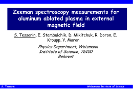 Zeeman spectroscopy measurements for aluminum ablated plasma