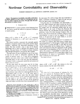 Nonlinear Controllability and Observability