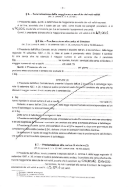 e E. - Determinazione della maggioranza assoluta dei voti validi