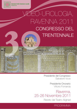 VIDEO-UROLOGIA, RAVENNA 2011