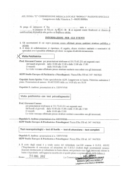 Visita psichiatrica - CML Roma 1 adesso basta