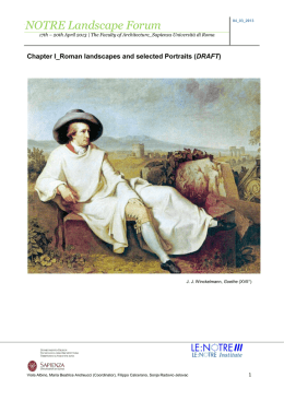 Chapter I Roman landscapes and selected Portraits