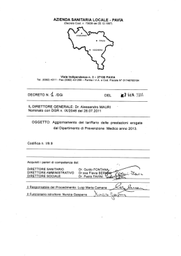 tariffario - Comune di Vigevano