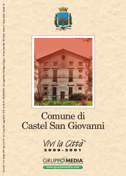 Comune di Castel San Giovanni Vivi la Citt&agrave;
