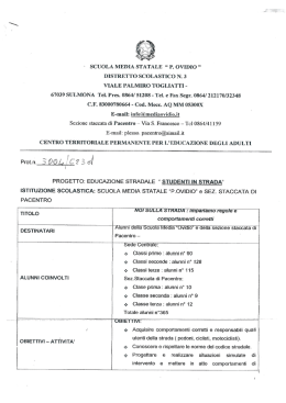 SCUOLA MEDIA STATALE &ldquo; P. OVIDIO &rdquo; DISTRETTO