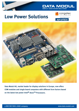 Low Power Solutions