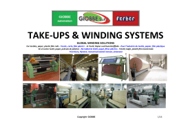 TAKE-UPS & WINDING SYSTEMS