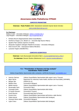 Governance della Piattaforma ITPGAH web