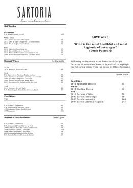 LOVE WINE &ldquo;Wine is the most healthful and most hygienic