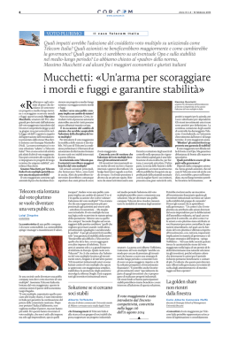 Mucchetti - Corriere delle Comunicazioni