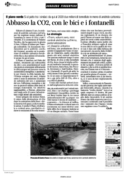 Abbasso la C02, con le bici e i fontanelli