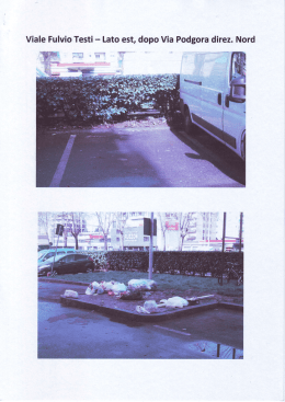 Viale Fulvio Testi - Lato est, dopo Via Podgora direz. Nord