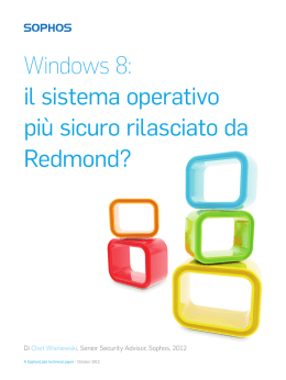 Windows 8: il sistema operativo più sicuro rilasciato da