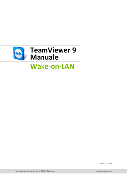 TeamViewer 9 Manuale Wake-on-LAN