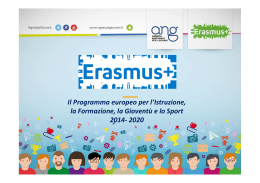 Presentazione generale Erasmus+ Gioventù