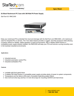 2U Black Rackmount PC Case with 300 Watt P4