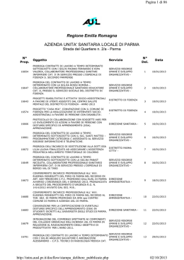 Regione Emilia Romagna AZIENDA UNITA` SANITARIA