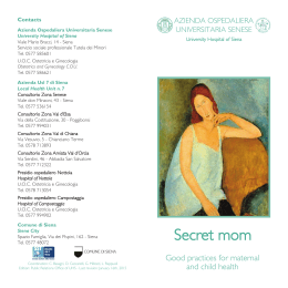 Secret mom - Azienda Ospedaliera Senese