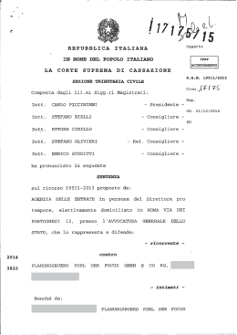 Corte di Cassazione, sez. trib., sentenza 26/08/2015, n. 17175