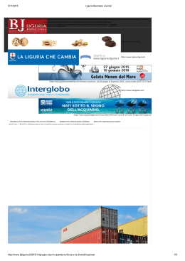 5/11/2015 Liguria Business Journal http://www.bjliguria.it/2015/11