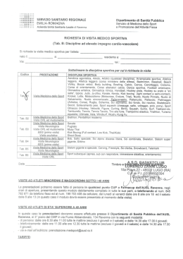 scarica il modulo richiesta visita medica giocatori under