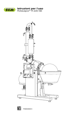 Istruzioni per l`uso Rotavapor&reg; R-220 SE