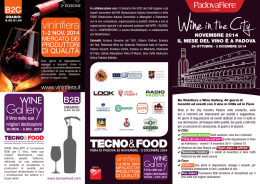 Wine in the City incontra Padova nelle enoteche, wine bar e