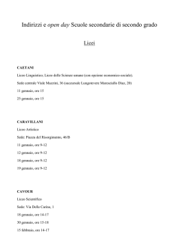 Open day scuole superiori - Home Page