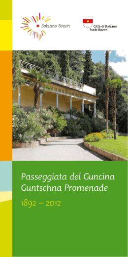 Passeggiata del Guncina Guntschna Promenade 1892