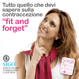 fit and forget - Contraccezione Smart