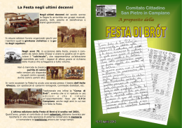 mia opuscolo STORIA FESTA.pub - Comitato Cittadino di San Pietro