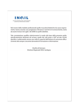 opuscolo sulla prevenzione dei rischi da