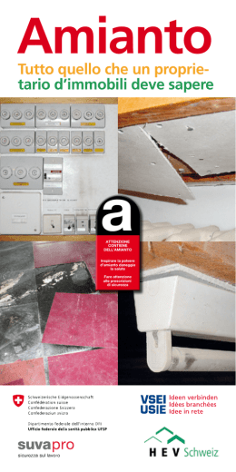 Opuscolo: "Amianto - Tutto quello che un proprietario d`immobili