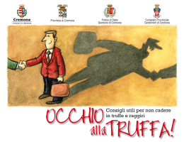 Occhio alla truffa! - Questure sul web