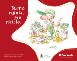 opuscolo &ldquo;Meno rifiuti. pi&ugrave; riciclo&rdquo;