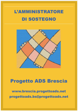 opuscolo progetto ads brescia