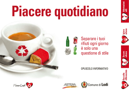 opuscolo raccolta differenziata