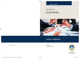 Opuscolo Laurea Magistrale Economia 2014.indd